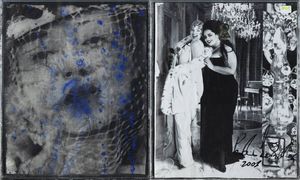 PAOLO LEONARDO Torino 1973 - Senza titolo (volto femminile) 1999