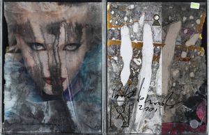 PAOLO LEONARDO Torino 1973 - Senza titolo (volto femminile) 2001