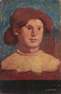 STEFANO CANEPARI Piacenza 1949 - Ritratto a mezzo busto