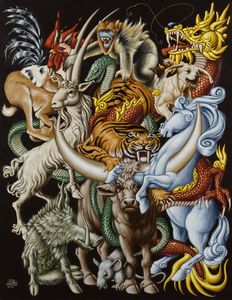 GUIDO ZIBORDI MARCHESI Bologna 1956 - Animali fantastici 2012