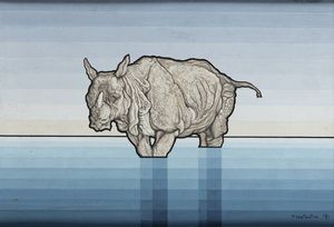 FLAVIO COSTANTINI Roma 1926  2013 Genova - Rinoceronte 1991