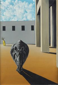 FRANCO INNOCENTI Firenze 1931 - Rinoceronte metafisico 1972