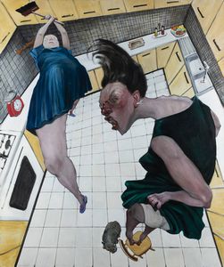 ENRICO ROBUSTI Parma 1957 - Abbiamo la casa infestata dai rinoceronti  2004