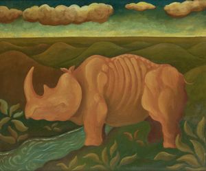 GAETANO TRANCHINO Siracusa 1938 - Rinoceronte 1975