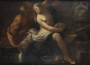 PITTORE ANONIMO DEL XVII SECOLO - Susanna e i vecchioni
