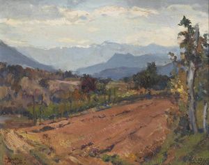 CARLO MUSSO Balangero (TO) 1907 - 1968 - Nei pressi di Corio Canavese novembre 1955