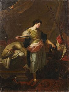 PITTORE ANONIMO DEL XVII-XVIII SECOLO - Giuditta e Oloferne