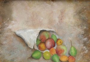 CESARE MAGGI Roma 1881 - 1961 Torino - Cartoccio di frutta 1935-40