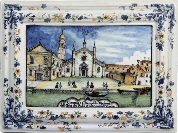 Targa <BR>Nove, Manifattura di Pasquale Antonibon, 1750 circa<BR>  - Asta Maioliche e Porcellane - Associazione Nazionale - Case d'Asta italiane