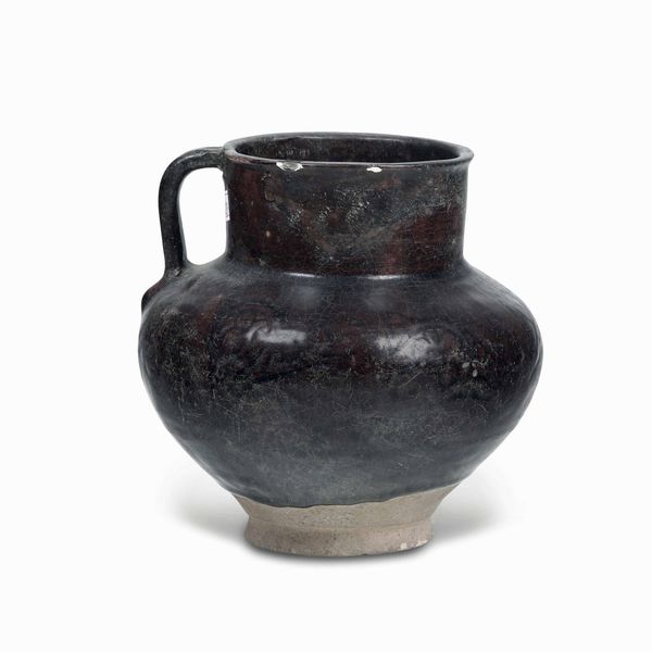 Vaso monoansato<BR>Probabilmente Persia (Iran), XII-XIV secolo (?)  - Asta Maioliche e Porcellane - Associazione Nazionale - Case d'Asta italiane