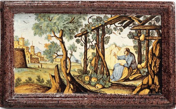 Targa rettangolare<BR>Bassano Romano, Bartolomeo Terchi, 1744 circa<BR>  - Asta Maioliche e Porcellane - Associazione Nazionale - Case d'Asta italiane