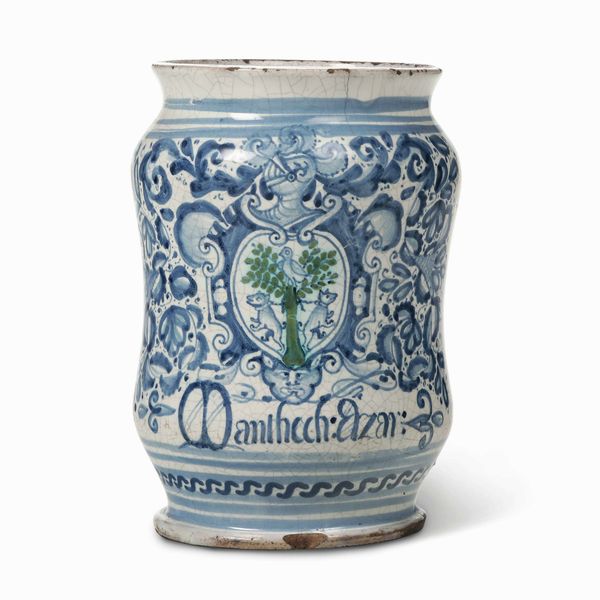 Albarello<BR>Laterza, attorno alla met del XVIII secolo  - Asta Maioliche e Porcellane - Associazione Nazionale - Case d'Asta italiane