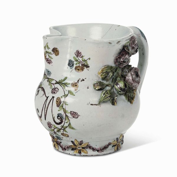 Boccale<BR>Italia meridionale, probabilmente Puglia, ultimo quarto del XVIII secolo  - Asta Maioliche e Porcellane - Associazione Nazionale - Case d'Asta italiane