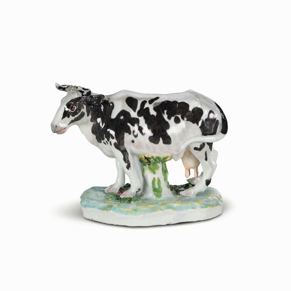 Rarissima figurina di mucca<BR>Meissen, 1735 circa <BR>Modello di J.J.Kaendler, 1735 circa<BR>  - Asta Maioliche e Porcellane - Associazione Nazionale - Case d'Asta italiane