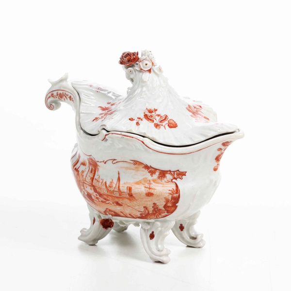 Zuccheriera<BR>Nove, Manifattura Antonibon, verso il 1770 circa  - Asta Maioliche e Porcellane - Associazione Nazionale - Case d'Asta italiane