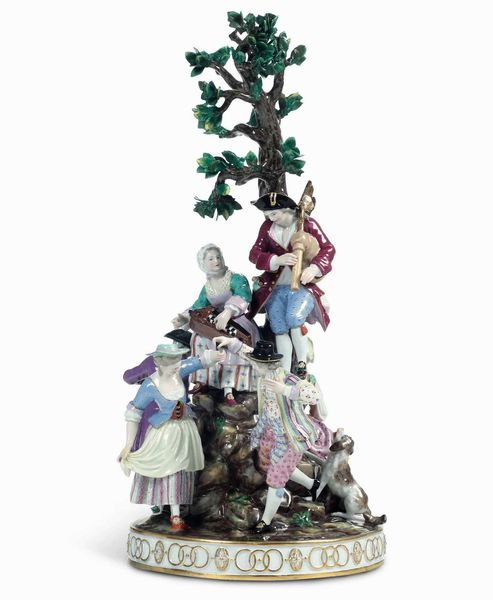 Gruppo<BR>Meissen, inizi del XX secolo<BR><BR>  - Asta Maioliche e Porcellane - Associazione Nazionale - Case d'Asta italiane