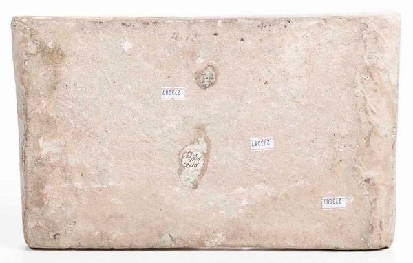 Mattonella a decorazione epigrafica<BR>Persia (Iran), Kashan, XIII-XIV secolo<BR><BR>  - Asta Maioliche e Porcellane - Associazione Nazionale - Case d'Asta italiane