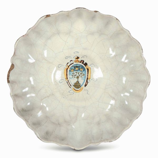 Coppa<BR>Faenza, Bottega di Francesco Mezzarisa, 1570-1580<BR>  - Asta Maioliche e Porcellane - Associazione Nazionale - Case d'Asta italiane