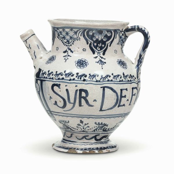 Orciolo<BR>Savona, Manifattura Lorenzo Levantino, circa 1750 <BR>  - Asta Maioliche e Porcellane - Associazione Nazionale - Case d'Asta italiane