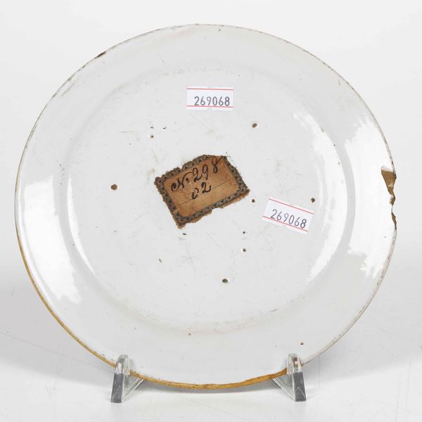 Piccolo piatto<BR>Castelli dAbruzzo, seconda met del XVIII secolo<BR>  - Asta Maioliche e Porcellane - Associazione Nazionale - Case d'Asta italiane