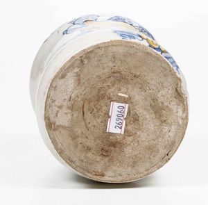 Albarello, Napoli, datato 1746  - Asta Maioliche e Porcellane - Associazione Nazionale - Case d'Asta italiane