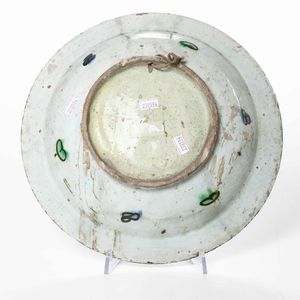 Piatto<BR>Turchia, Iznik, XVII secolo<BR><BR>  - Asta Maioliche e Porcellane - Associazione Nazionale - Case d'Asta italiane