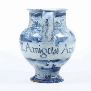 Orciolo<BR>Savona, XVIII secolo<BR>  - Asta Maioliche e Porcellane - Associazione Nazionale - Case d'Asta italiane