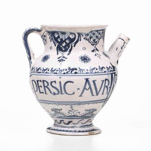 Orciolo<BR>Savona, Manifattura Lorenzo Levantino, circa 1750 <BR>  - Asta Maioliche e Porcellane - Associazione Nazionale - Case d'Asta italiane