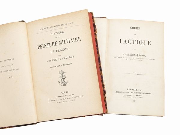 Guillaume Henri Dufour : Cours de tactique  - Asta La Collezione Bucciarelli: libri antichi ed incunaboli - Associazione Nazionale - Case d'Asta italiane