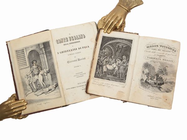 Tommaso Grossi : Marco Visconti: storia del Trecento cavata dalle cronache di quel secolo  - Asta La Collezione Bucciarelli: libri antichi ed incunaboli - Associazione Nazionale - Case d'Asta italiane