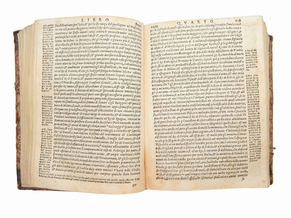 Francesco Guicciardini : La Historia d'Italia di M. Francesco Guicciardini gentil'huomo fiorentino...  - Asta La Collezione Bucciarelli: libri antichi ed incunaboli - Associazione Nazionale - Case d'Asta italiane
