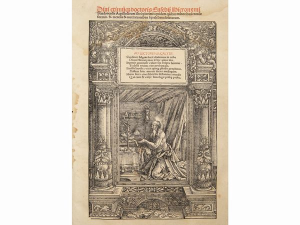Hieronymus (santo) : Epistole sancti Hieronymi  - Asta La Collezione Bucciarelli: libri antichi ed incunaboli - Associazione Nazionale - Case d'Asta italiane