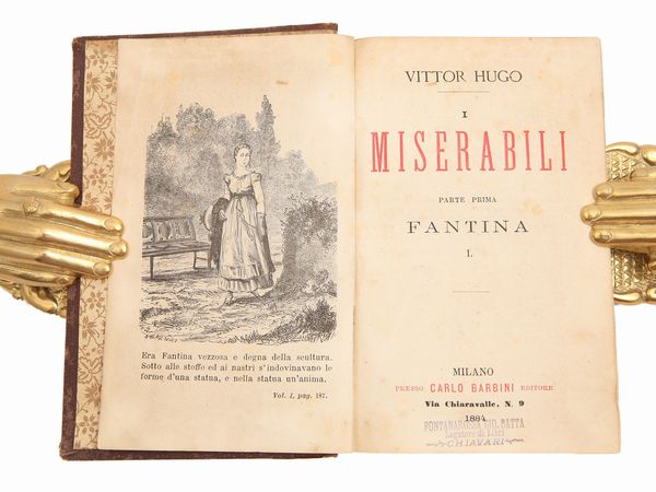 Victor Hugo : I miserabili  - Asta La Collezione Bucciarelli: libri antichi ed incunaboli - Associazione Nazionale - Case d'Asta italiane