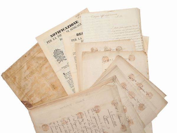 Instrumento della compra del Ducato di Terra Nova  - Asta La Collezione Bucciarelli: libri antichi ed incunaboli - Associazione Nazionale - Case d'Asta italiane