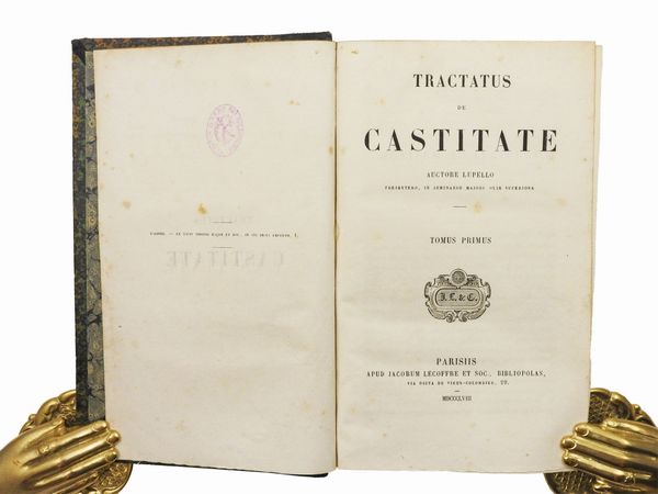 Lupello : Tractatus de castitate  - Asta La Collezione Bucciarelli: libri antichi ed incunaboli - Associazione Nazionale - Case d'Asta italiane