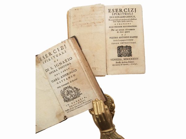 Pietro Antonio Maffei : Esercizj spirituali di s. Ignazio Lojola...  - Asta La Collezione Bucciarelli: libri antichi ed incunaboli - Associazione Nazionale - Case d'Asta italiane