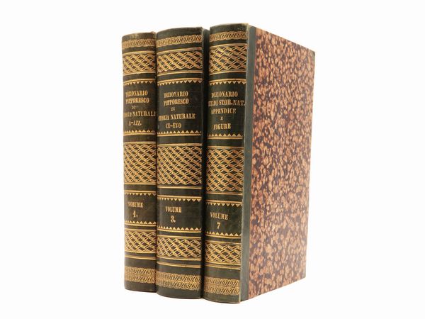 Ercole Marenesi : Dizionario pittoresco della storia naturale e delle manifatture  - Asta La Collezione Bucciarelli: libri antichi ed incunaboli - Associazione Nazionale - Case d'Asta italiane