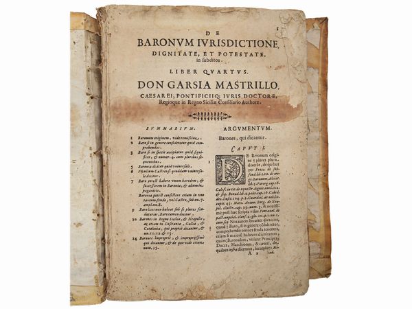Garzia Mastrillo : [De magistratibus eorum imperio, et iurisdictione. Pars II]  - Asta La Collezione Bucciarelli: libri antichi ed incunaboli - Associazione Nazionale - Case d'Asta italiane