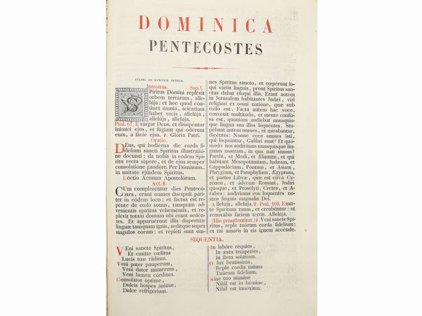 Missale Romano-seraphicum pro tribus ordinibus Sancti Francisci Patris Nostri...  - Asta La Collezione Bucciarelli: libri antichi ed incunaboli - Associazione Nazionale - Case d'Asta italiane