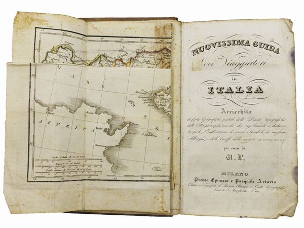 Nuovissima guida dei viaggiatori in Italia  - Asta La Collezione Bucciarelli: libri antichi ed incunaboli - Associazione Nazionale - Case d'Asta italiane