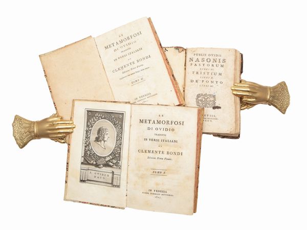 Publius Ovidius Naso Ovidio : Le Metamorfosi di Ovidio tradotte in versi italiani da Clemente Bondi  - Asta La Collezione Bucciarelli: libri antichi ed incunaboli - Associazione Nazionale - Case d'Asta italiane