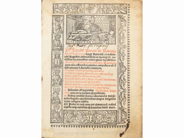 Jaime Perez de Valencia : Diuine plane expositiones...  - Asta La Collezione Bucciarelli: libri antichi ed incunaboli - Associazione Nazionale - Case d'Asta italiane