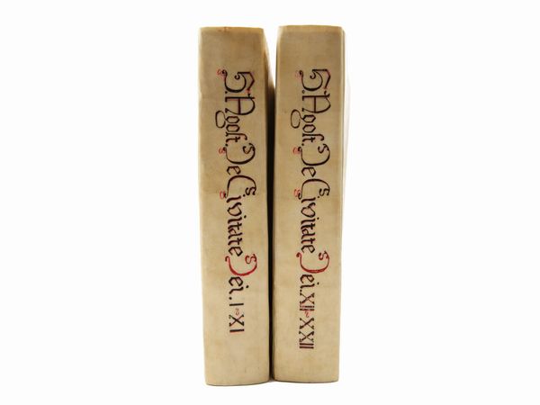 Aurelius Augustinus : Della citt di Dio  - Asta La Collezione Bucciarelli: libri antichi ed incunaboli - Associazione Nazionale - Case d'Asta italiane