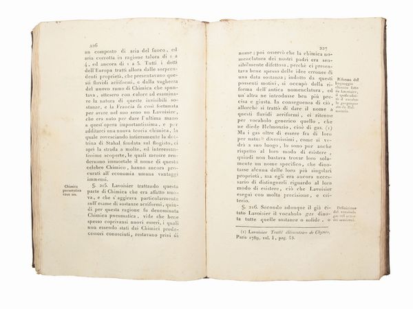 Paolo Sangiorgio : La farmacia descritta secondo i moderni principj di Lavoisier e c.  - Asta La Collezione Bucciarelli: libri antichi ed incunaboli - Associazione Nazionale - Case d'Asta italiane