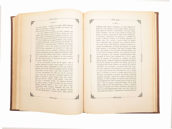 Carlo Tesi-Passerini : Pio nono e il suo tempo: opera storica  - Asta La Collezione Bucciarelli: libri antichi ed incunaboli - Associazione Nazionale - Case d'Asta italiane
