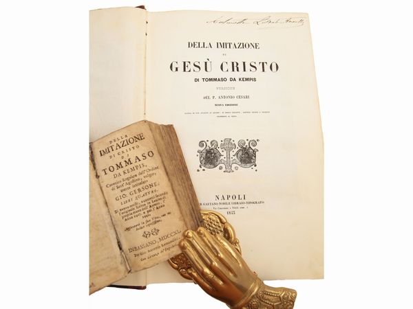 Tommaso da Kempis : Della imitazione di Cristo di Tommaso da Kempis...  - Asta La Collezione Bucciarelli: libri antichi ed incunaboli - Associazione Nazionale - Case d'Asta italiane