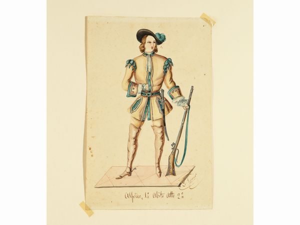 Costumi di scena  - Asta La Collezione Bucciarelli: libri antichi ed incunaboli - Associazione Nazionale - Case d'Asta italiane