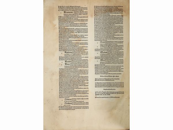 Giovanni Bertachini : Repertorii Bertachini...  - Asta La Collezione Bucciarelli: libri antichi ed incunaboli - Associazione Nazionale - Case d'Asta italiane