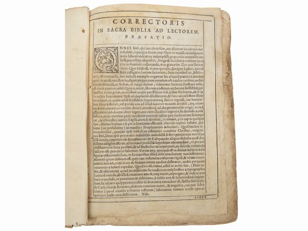 [Biblia, ad vetustissima exemplaria nunc recens castigata]  - Asta La Collezione Bucciarelli: libri antichi ed incunaboli - Associazione Nazionale - Case d'Asta italiane