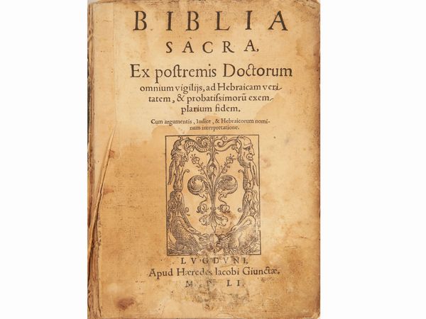 Biblia sacra  - Asta La Collezione Bucciarelli: libri antichi ed incunaboli - Associazione Nazionale - Case d'Asta italiane